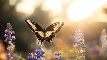 congelar el agraciado danza de un mariposa foto