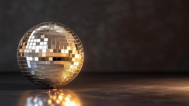 A shiny disco ball on a table photo