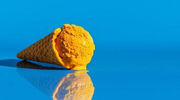 sweet potato ice cream cone photo