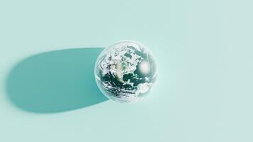A simple, modern representation of Earth photo