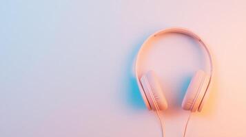 Headphones on a white background photo