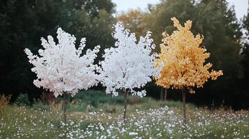 Four Seasons Trees A Colorful Autumnal Landscape photo