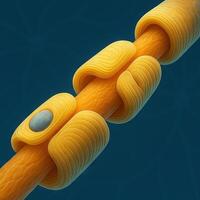 3D Cross-Section of Myelinated Axon Internodes with Nodes of Ranvier and Incisure photo