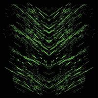 Abstract green lines on black background vector
