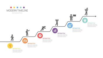Business road map timeline infographic steps to success growth template. with icons and graphic elements. illustration vector
