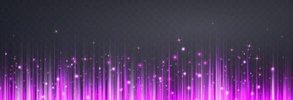 Vertical speed rays, light neon flow, zoom in motion effect, pink glow speed lines, colorful light trails, perspective stripes. Abstract background vector