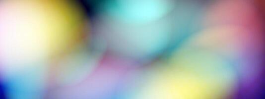 Blurred rainbow refraction overlay effect. Light lens prism effect on dark background vector