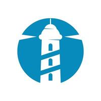 Simple lighthouse building design vector