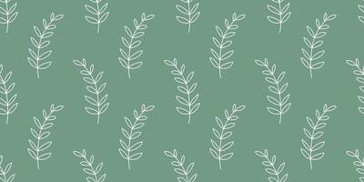 Simple leafy rustic print for wallpaper, textile, design vector