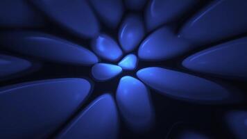 Abstract liquid motion background with gently morphing shiny fluid blob shapes. Full HD and looping animation. video