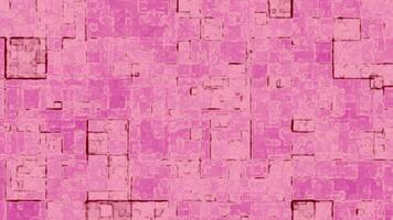 Creative abstract pink and red geometric texture with outlined rectangular block patterns video