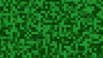 Green pixelated pattern of squares Suitable for digital backgrounds technology concepts abstract designs and modern artistic projects video