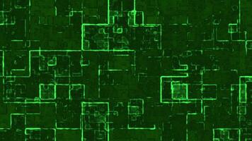 Green textured background with glowing rectangular patterns ideal for digital design projects website backgrounds and abstract artistic compositions video