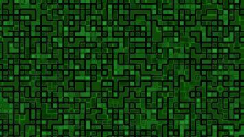 Intricate geometric maze pattern with dark green texture design video
