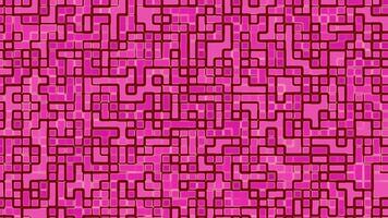 Pink squares and maroon lines create a intricate grid design suitable for backgrounds textiles packaging and abstract artistic projects video