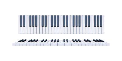 Piano keys forming a seamless pattern for music backgrounds vector