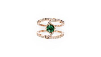 Bold ring design in 3D motion. Camera captures every detail in clean rotation. video