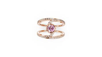 Contemporary ring shown from multiple angles in a clean 3D animation loop. video