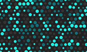 Abstract vibrant teal and gray circles on black background. Perfect for website banners, social media graphics, textile designs, and presentations. vector