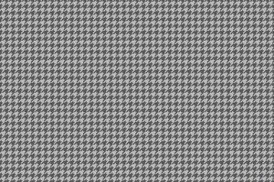 Classic grey houndstooth pattern, seamless texture. Ideal for textile design, fashion, web backgrounds, or any project needing a sophisticated, timeless aesthetic. vector