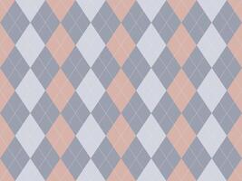 Elegant pastel argyle pattern. Subtle texture and soft colors create a sophisticated, versatile design perfect for backgrounds, textiles, and branding. Evokes feelings of calm and classic style. vector