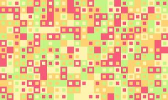 Abstract pastel square mosaic pattern. Vibrant, playful design perfect for website backgrounds, textile prints, or playful branding. Evokes feelings of joy and energy. vector