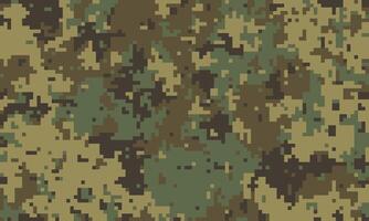 Abstract digital camouflage pattern. Perfect for backgrounds, textiles, or militarythemed designs. Earthy tones blend seamlessly for a versatile, textured look. vector