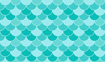 Seamless teal mermaid scales pattern. Perfect for textile design, website backgrounds, or whimsical illustrations. Evokes ocean depths and magical underwater themes. vector