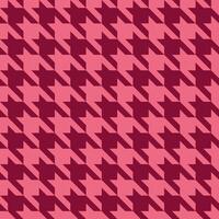 Bold pink and maroon houndstooth pattern. Perfect for fashion, textile, or web design projects. vector