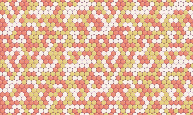 Abstract pastel pink and beige circle pattern. Modern geometric texture ideal for website backgrounds, textile design, or vibrant branding.