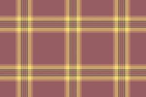 Elegant muted plaid pattern in dusty rose and gold hues. Perfect for autumnal designs, textiles, or website backgrounds. This seamless texture evokes a sense of warmth and sophistication. vector