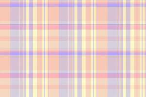 Crease pattern fabric texture, infant seamless check. Anniversary background tartan textile plaid in peach puff and indigo colors. vector