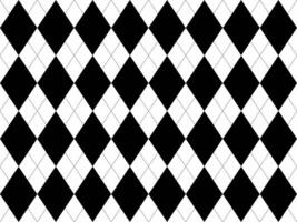 Stylish black and white diamond pattern. Perfect for backgrounds, textiles, or website design. Classic geometric design with a modern feel, offering versatility and visual impact. vector