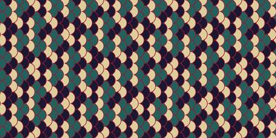 Abstract geometric seamless pattern. Interlocking teal, beige, and dark shapes create a stylish, repeating texture ideal for backgrounds, textiles, and web design. vector