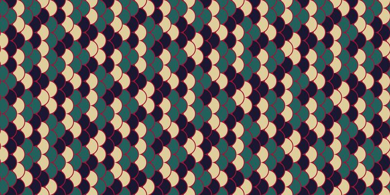 Abstract geometric seamless pattern. Interlocking teal, beige, and dark shapes create a stylish, repeating texture ideal for backgrounds, textiles, and web design.