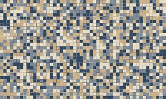 Abstract mosaic tile texture in muted beige, blue, and gray tones. Perfect for backgrounds, website designs, or textile patterns. vector