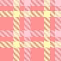 Delicate pastel plaid pattern in soft pink, pale yellow, and light rose. Ideal for textile design, scrapbooking, or website backgrounds. vector