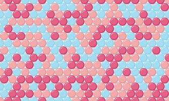 Abstract pastel pink and blue circle pattern. Perfect for backgrounds, website design, or textile prints. A playful, modern design conveying a sense of calm and gentle energy. vector