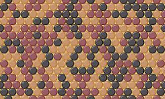 A pattern of dots with different colors and sizes vector