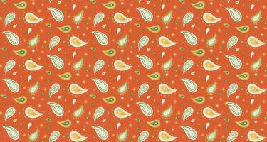 Seamless pattern western in outline exotic. Twisted flat design in boteh stroke. Festive tradition, template victorian. vector