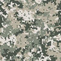 Abstract digital camouflage pattern. Versatile seamless texture in muted greens and beige tones. Ideal for backgrounds, textile designs, military or tactical themes. vector