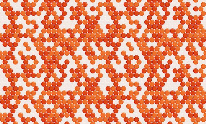 Abstract orange and white geometric pattern. Dynamic, textured design ideal for backgrounds, textiles, or website elements. Represents connection, energy, or modern design.
