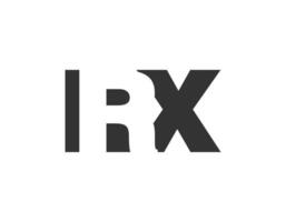 IRX logo design. Initial letter I R X bold font style for tech startups, consulting, corporate branding. Creative company name, headlines typography identity, trendy logotype. vector