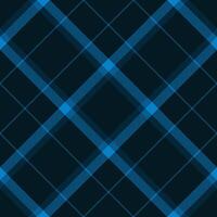 List seamless textile background, figure pattern tartan. Lady fabric plaid texture check in cyan and black colors. vector