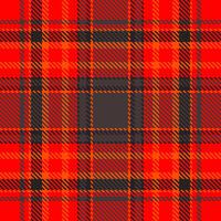 Expensive tartan fabric textile, checkered pattern texture. Neutral background check plaid seamless in dark and red colors. vector