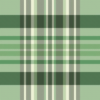 Elegant green and cream plaid pattern. Perfect for textile design, apparel, home decor, and website backgrounds. This seamless texture evokes feelings of nature, tranquility, and sophistication.