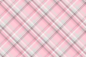 Tweed tartan plaid fabric, colourful seamless texture textile. Newborn pattern check background in light and white colors. vector