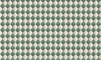 Abstract geometric background featuring a repeating pattern of muted green and beige diamond shapes. Ideal for website banners, print designs, or textured backgrounds. vector