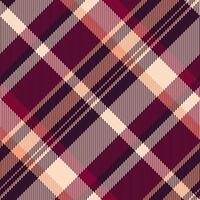 Golf plaid pattern, 1970s textile background fabric. Store seamless tartan check texture in dark and light colors. vector