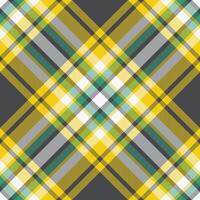Ornamental textile background, mixed plaid texture pattern. Hotel seamless tartan check fabric in dark and bright colors. vector